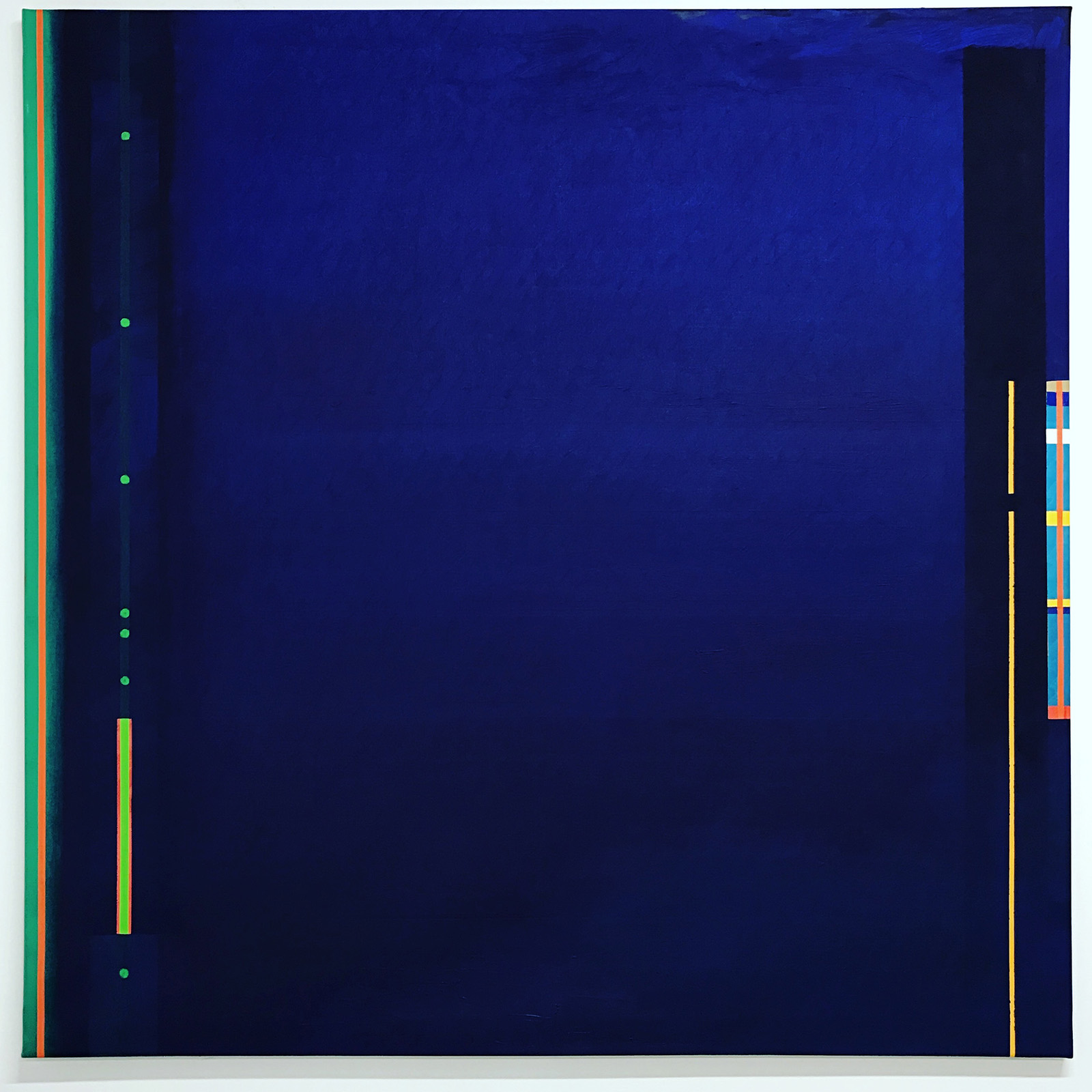 Blau -oil on canvas 130 x 130 cm- 2017 (private collection, San Francisco)
