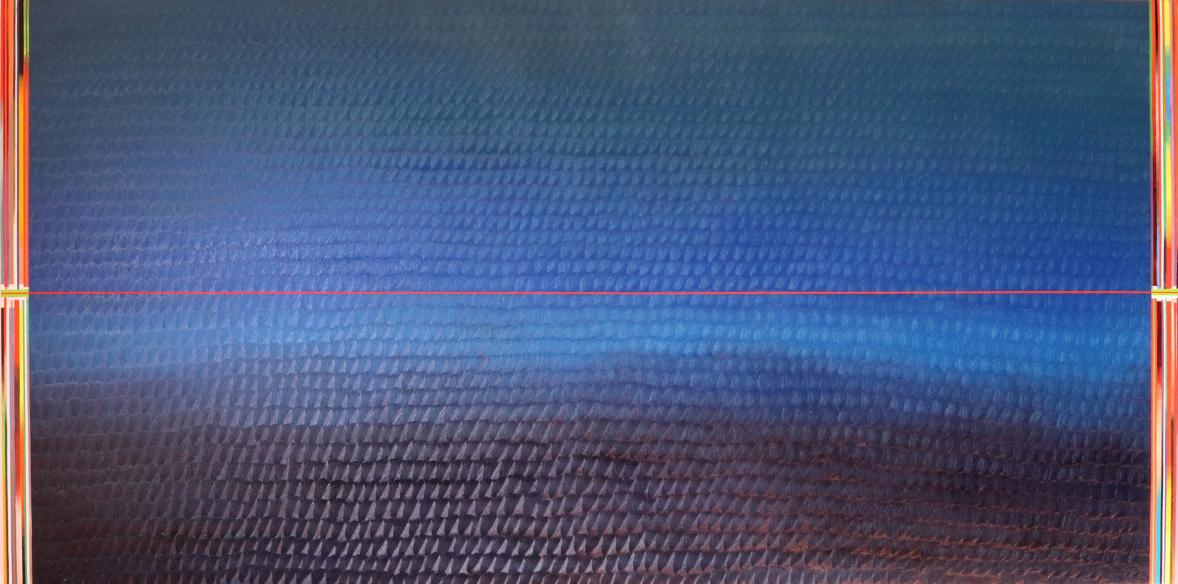 Redline horizon (v 7.0) (100x200cm) 2019 (private collection, New York)